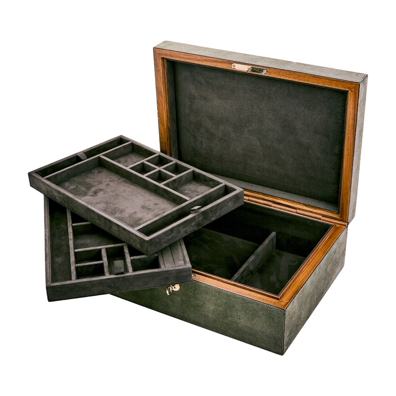 Шкатулка для украшений с тремя отделениями MONOCHROME GS040A02ST00 GIOBAGNARA Шкатулка для украшений с тремя отделениями MONOCHROME GS040A02ST00 GIOBAGNARA