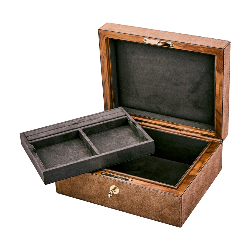 Шкатулка для украшений с двумя отделениями MONOCHROME GS030A47ST47 GIOBAGNARA Шкатулка для украшений с двумя отделениями MONOCHROME GS030A47ST47 GIOBAGNARA